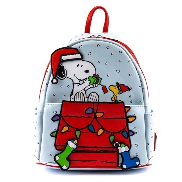 Loungefly Handbags - Loungefly‎ Peanuts Snoopy and Woodstock Glow in the Dark Mini Backpack